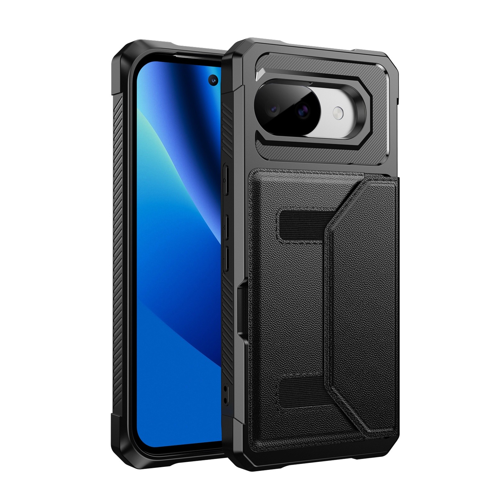 Faux Leather Wallet Case For Google Pixel 10A/10 Pro XL/9 Pro/8A Rugged PC Cover