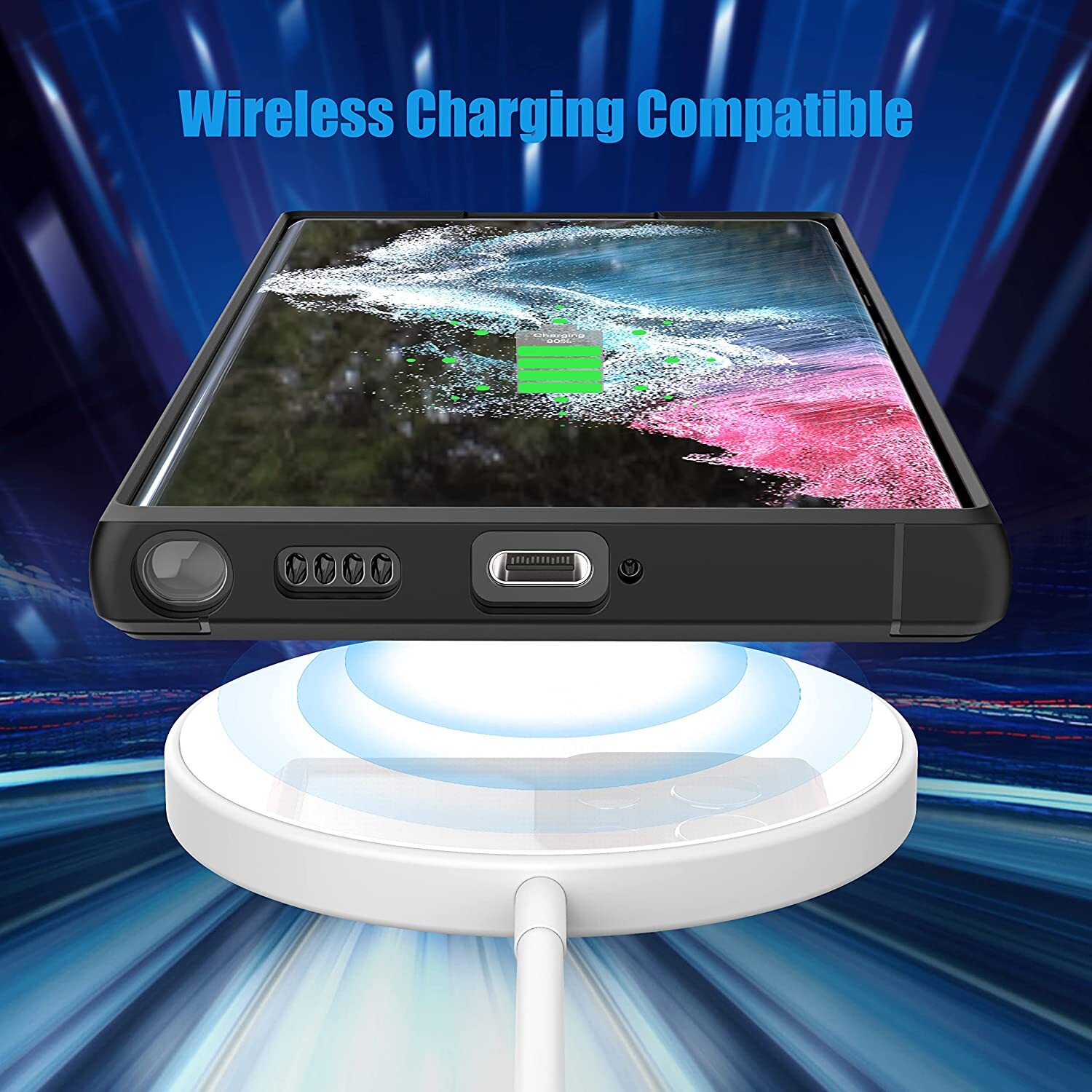For Samsung Galaxy S23 ULTRA S22 S21 S20 S10 PLUS FE 5G Case + Tempered Glass