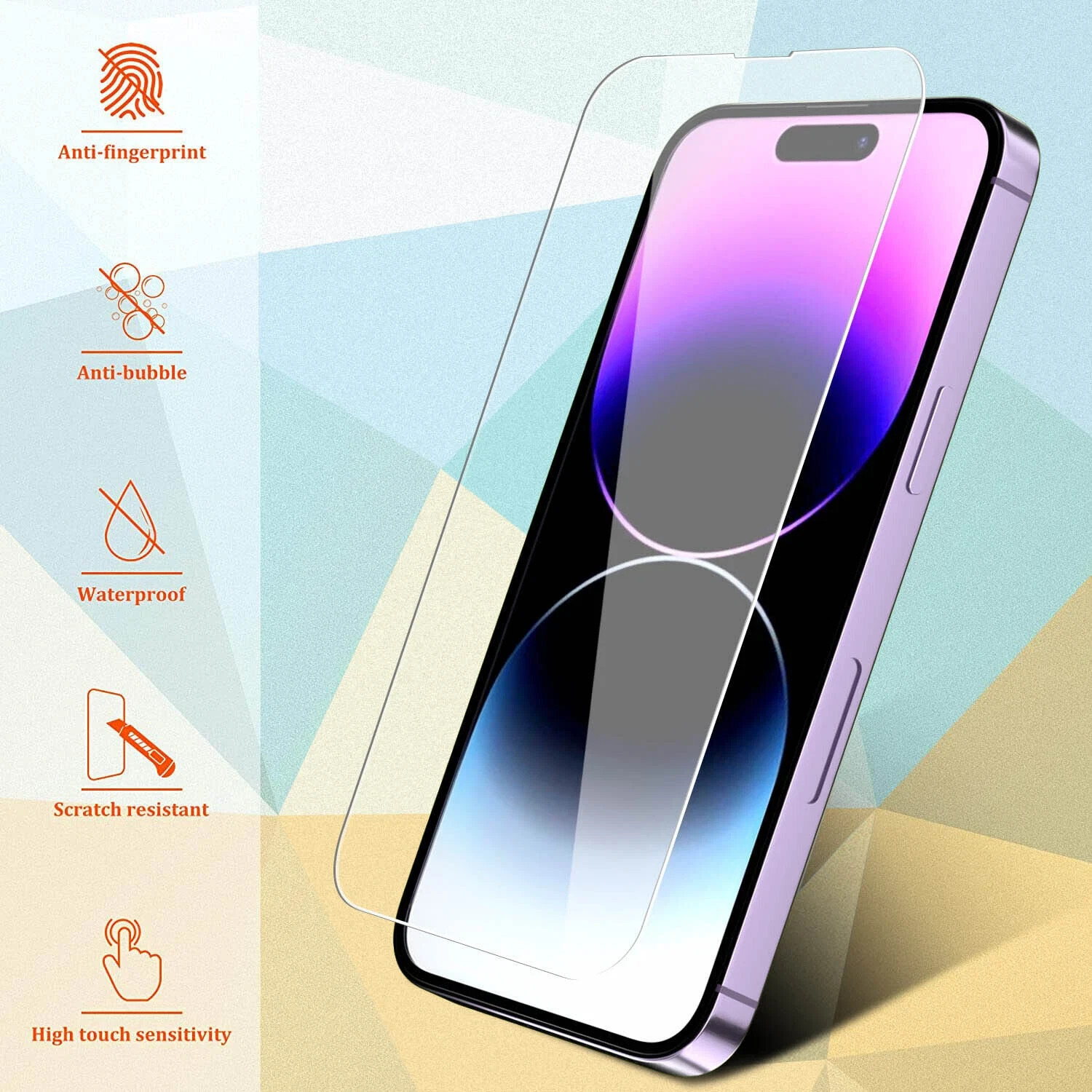 Wholesale Bulk Lot Tempered Glass Screen Protector For iPhone 16 15 14 13 12 Pro