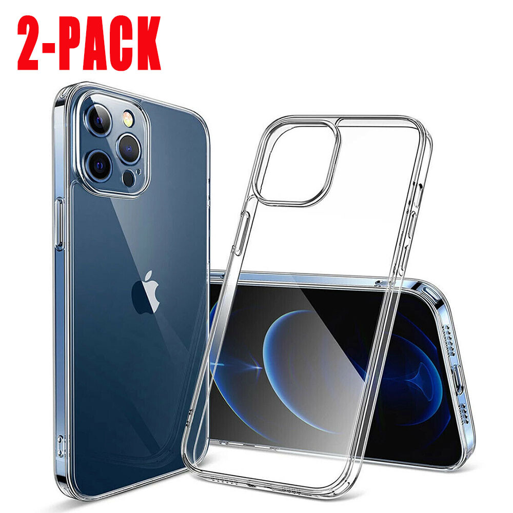 US Case For iPhone15 14 13 12 11 Pro Max Clear Silicone Soft Slim Shockproof lot