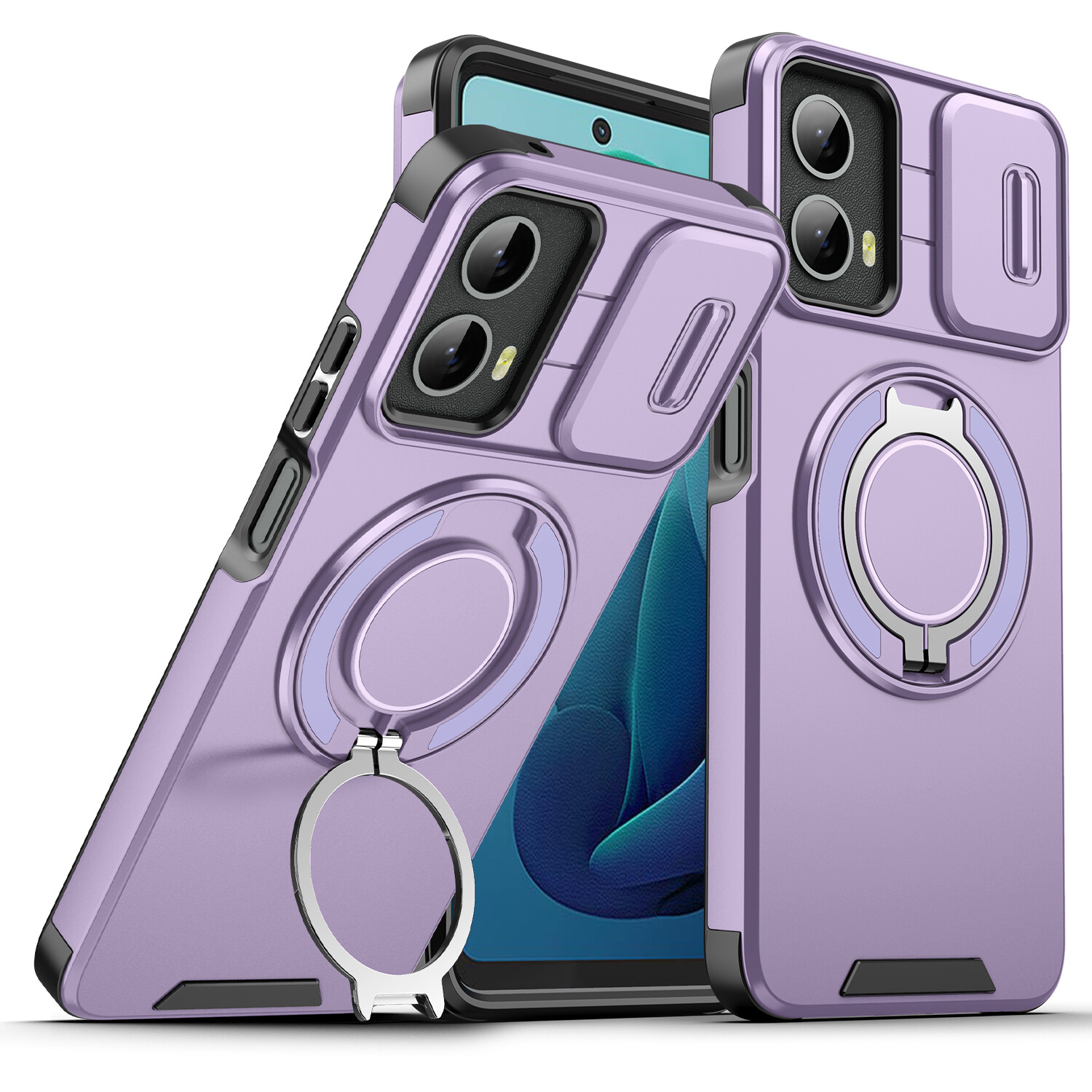 For Motorola Moto G 5G 2024 2025 2023 Shockproof Phone Case Cover w/ Ring Stand