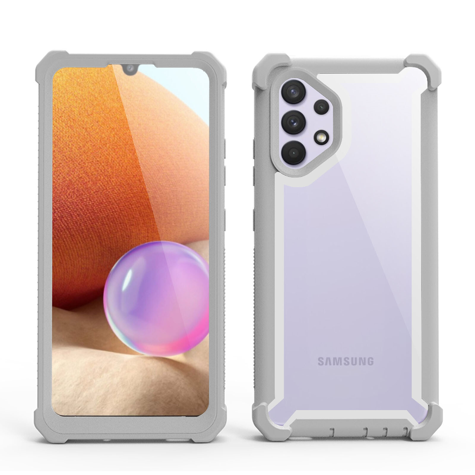 For Samsung Galaxy A06 A15 A16 A35 A54 A23 A55 A56 Shockproof Rugged Clear Case