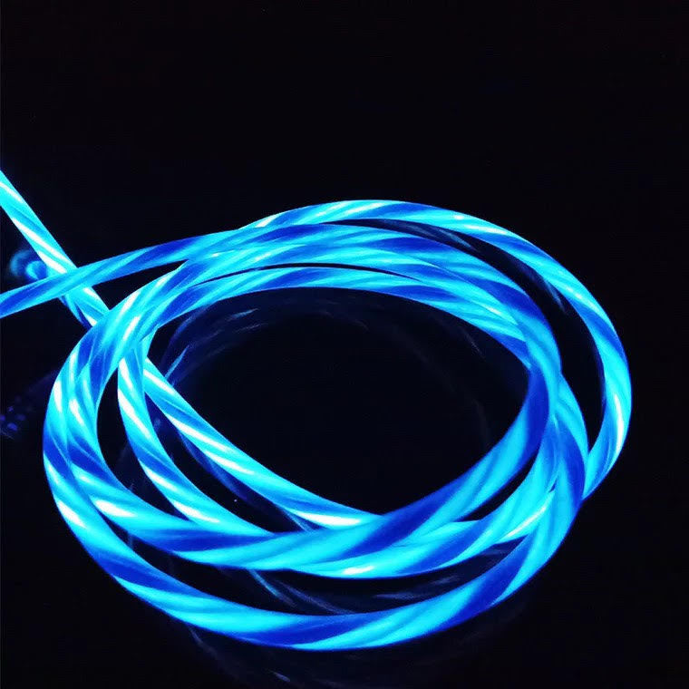 3Ft/6Ft LED Flashing Light-up Charging Cable iPhone 12 11 Pro XR XS MAX 8 7 Plus