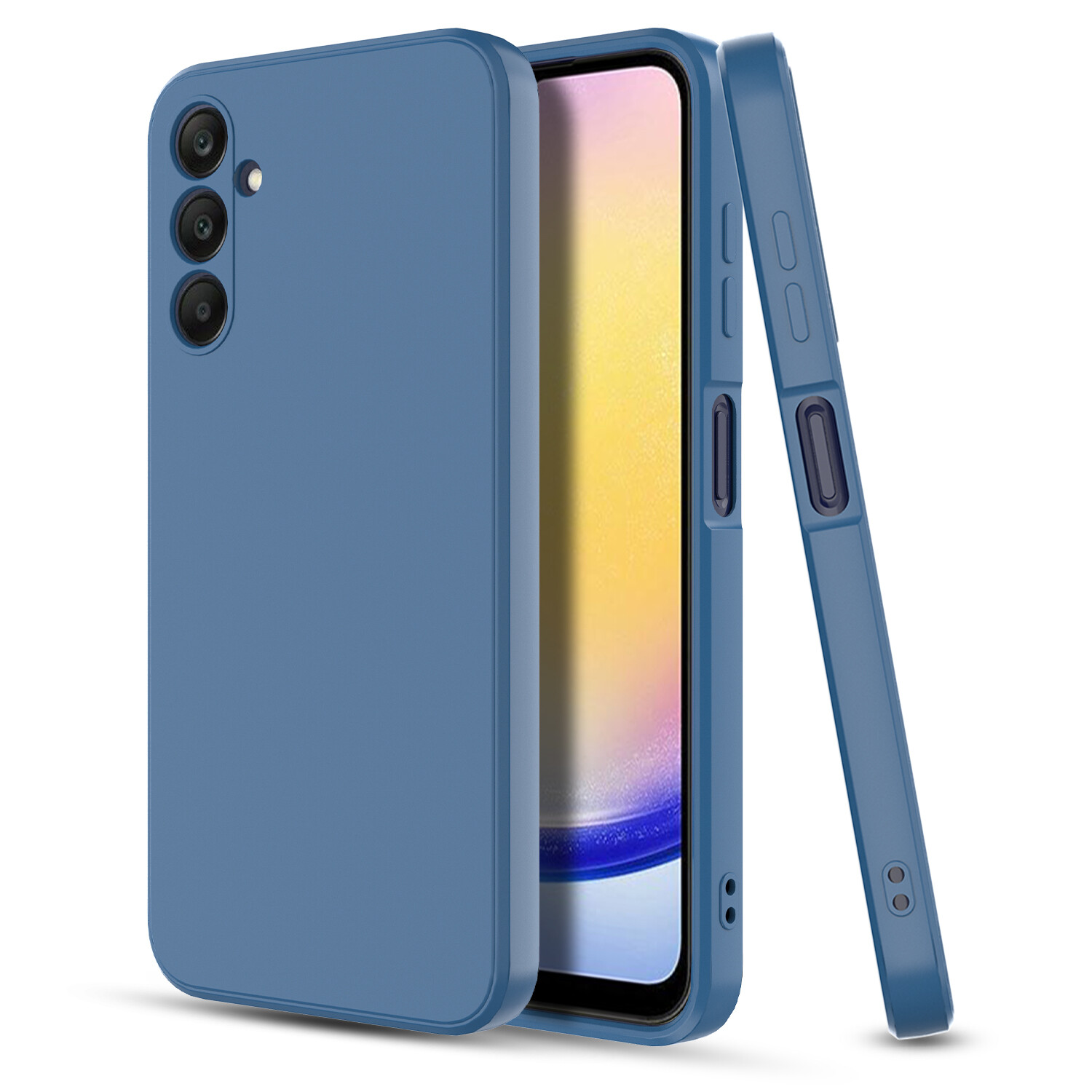 For Samsung Galaxy A25 A15 A55 5G Liquid Silicone Case Shockproof Rugged Cover