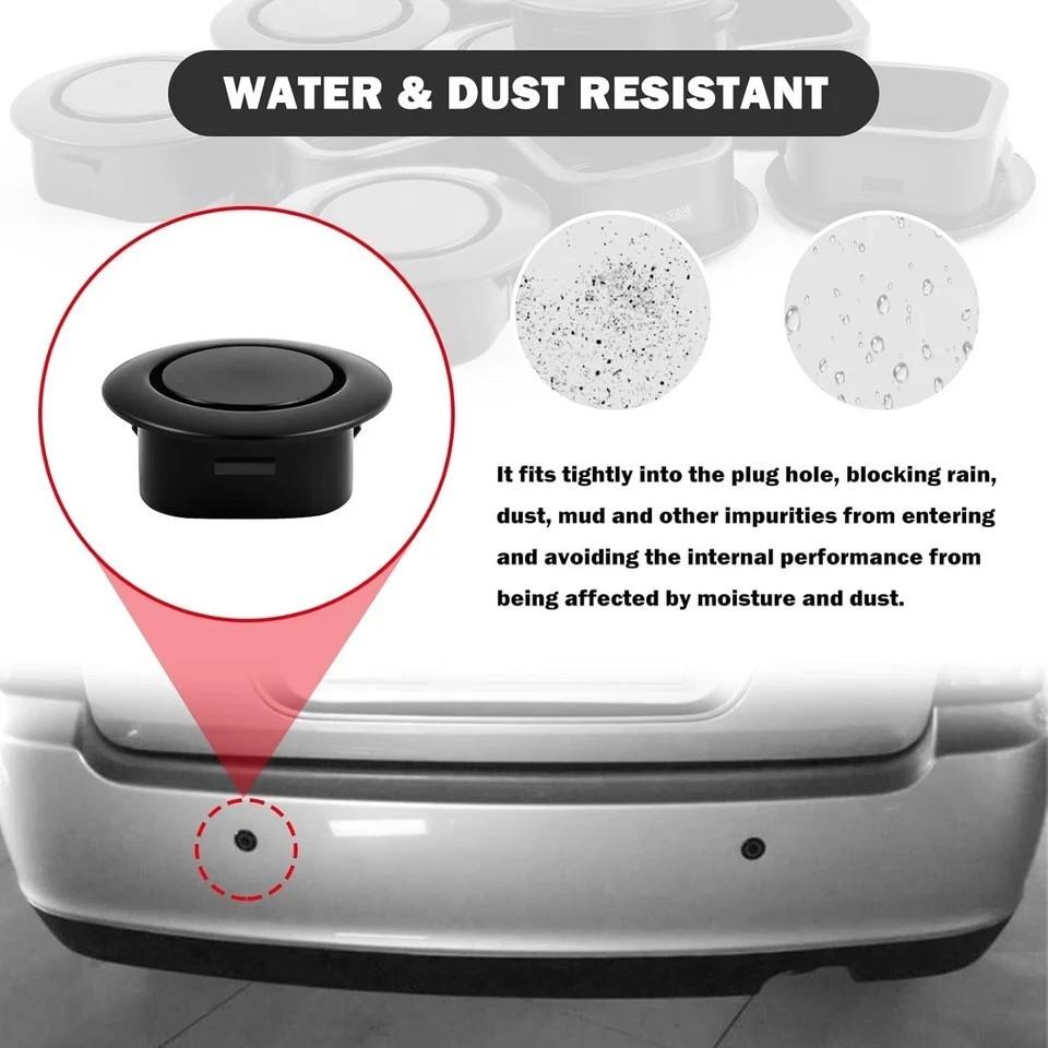 10pcs Car Rear Bumper Plugs for Radar Hole,durable Bumper Hole Plugs Cover for