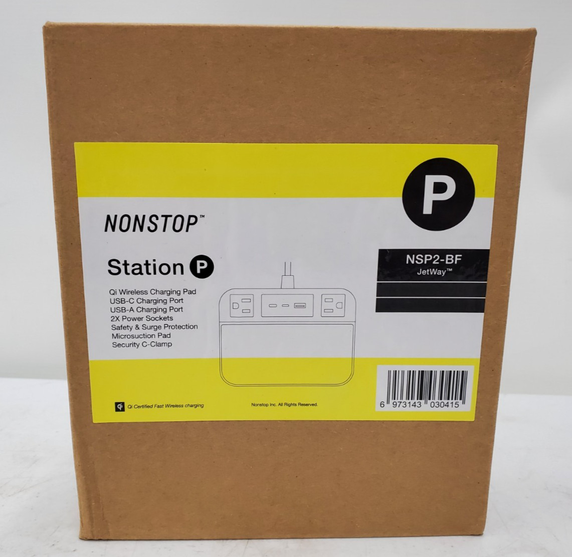 Nonstop Station P Universal Smartphone Charging Station Qi Wireless NSP2-BF