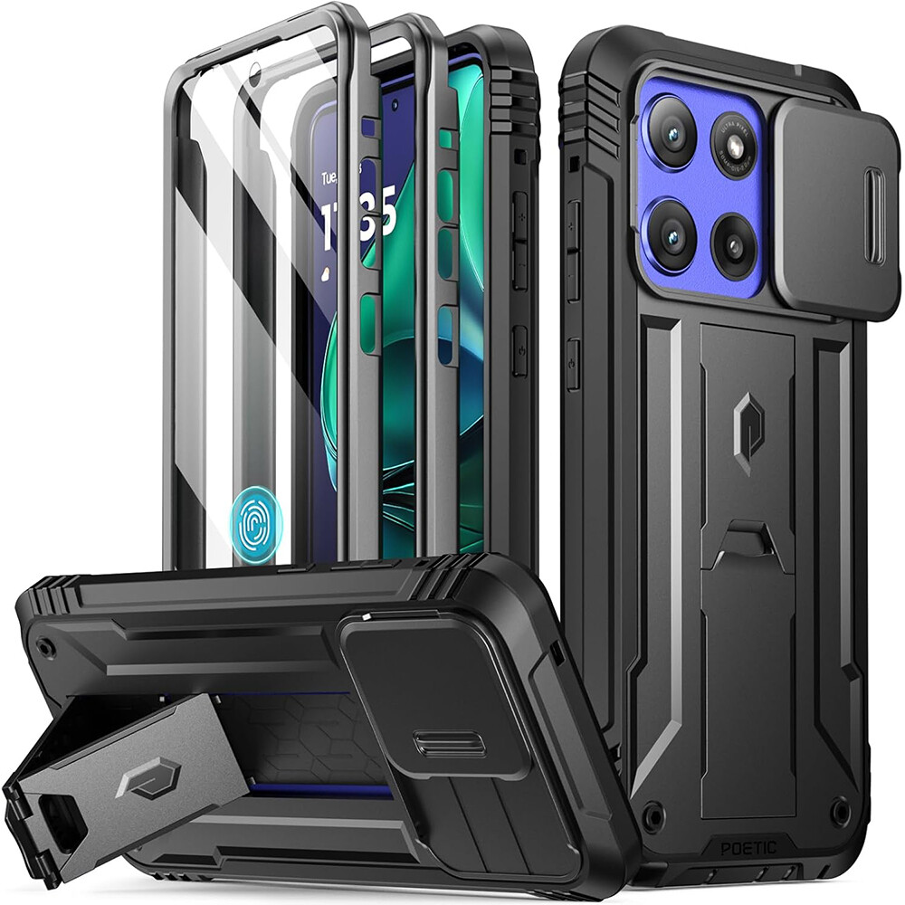 For Moto G Stylus 5G 2025 / 2024 Case Poetic Built-in-Screen Slide Camera Cover