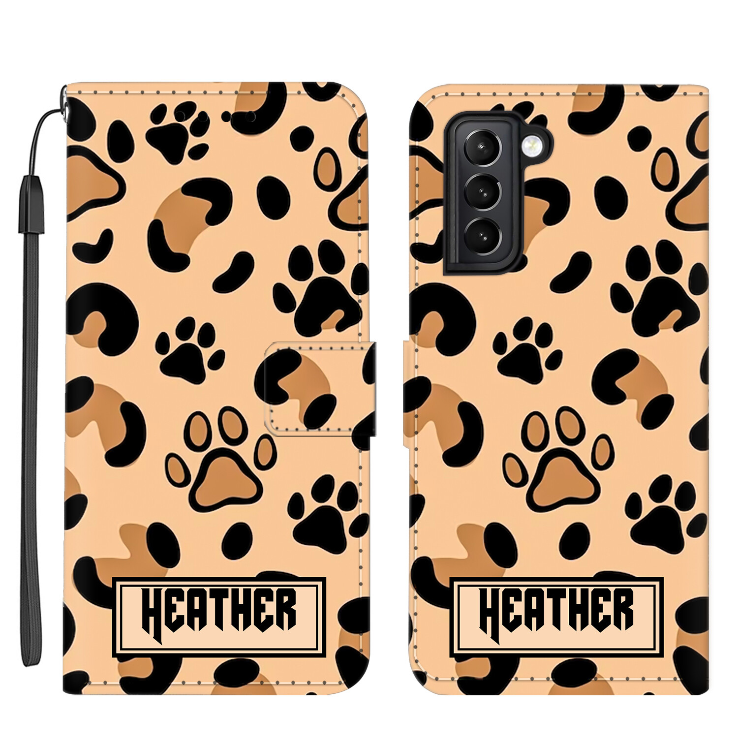 Personalised Leather TPU Phone Case Cover For Samsung Galaxy S24 S23 A15 A55 A35