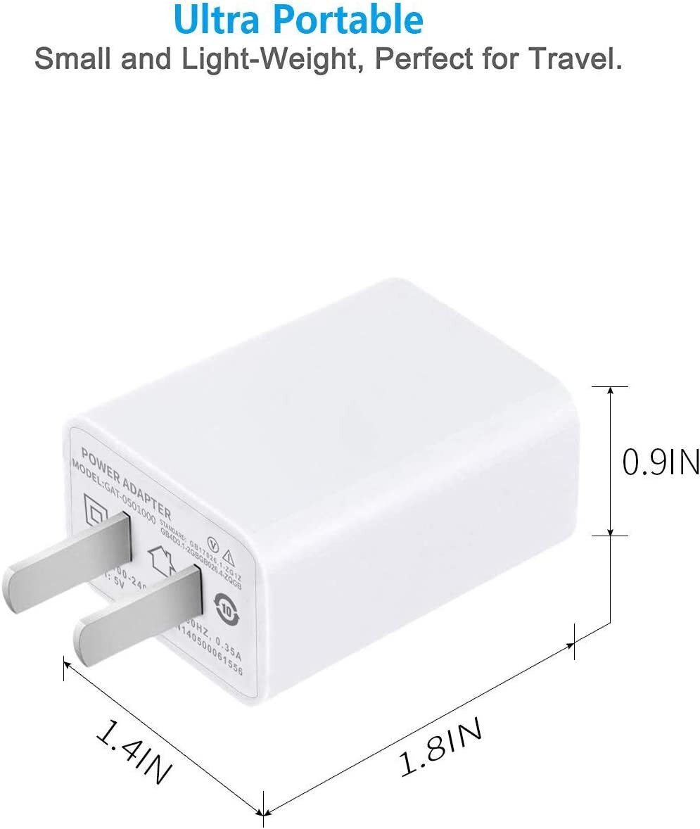 Lot 5V 2A USB Port Wall Charger AC to DC Power Adapter For iPhone 14 13 12 11 XR