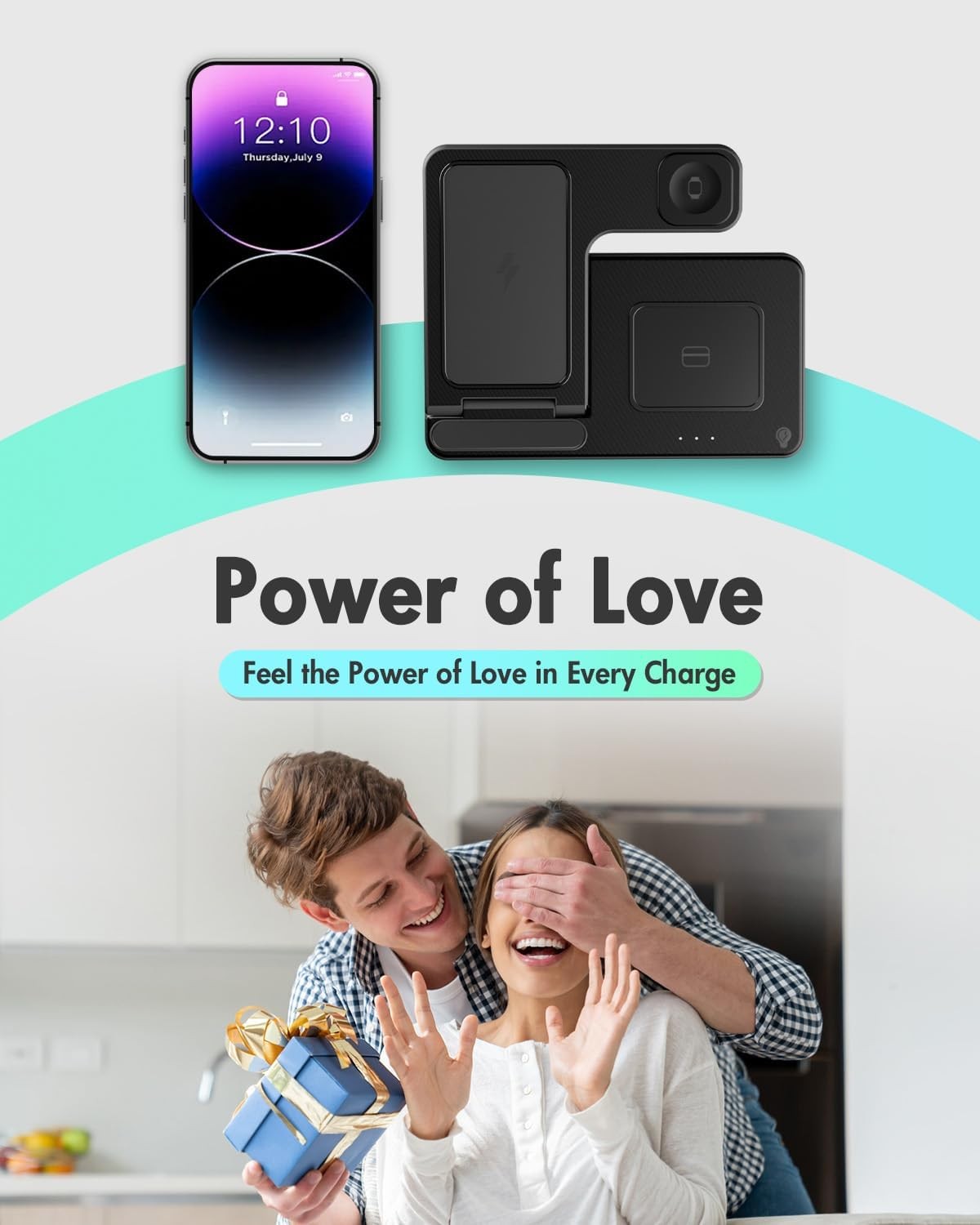 3 in 1 Wireless Charging Station for iPhone 17 16 15 14 Pro Max Apple Watch