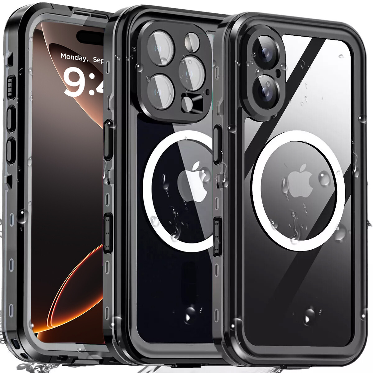 MagSafe Waterproof Case For iPhone 16 Pro Max/16 Pro Shockproof Heavy Duty Cover