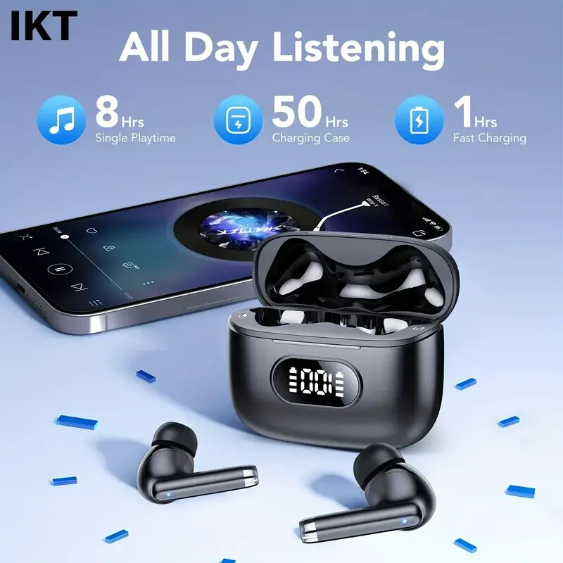 Bluetooth Earbuds Headset Ear pods Wireless 5.1 Earphones In-Ear Sport Heaphones