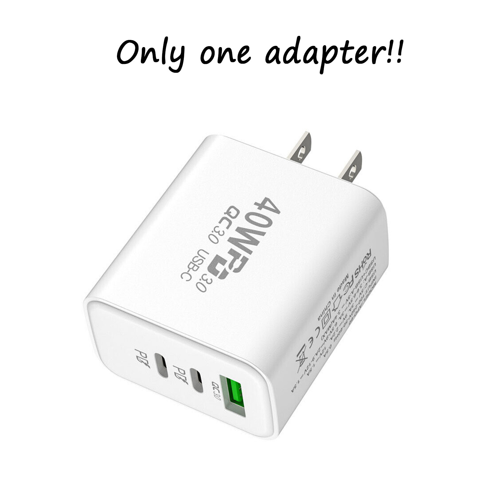 Dual PD 40W Fast Wall Charger Power Adapter For iPhone 15 Pro Max 14 13 12 Plus