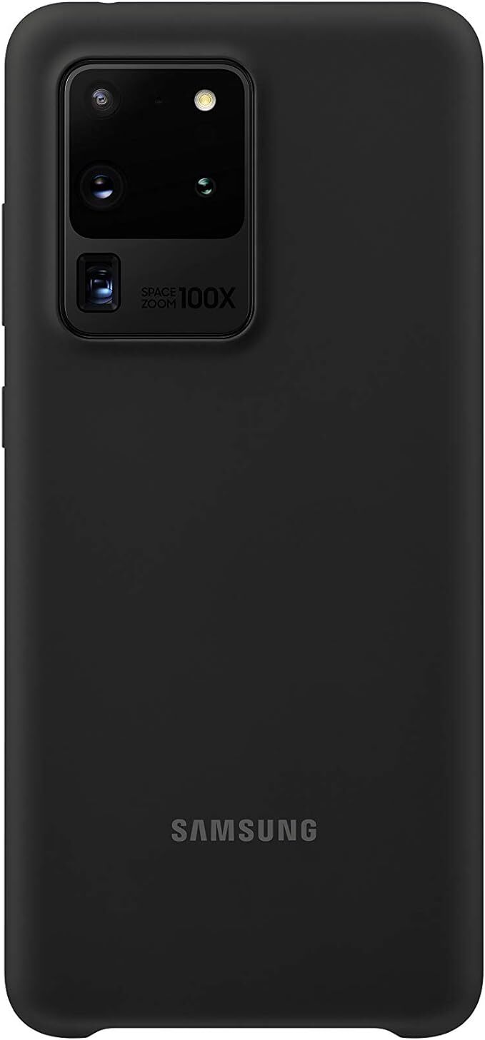 Samsung Galaxy S20 Ultra Case, Silicone Back Cover – Black (US Version)