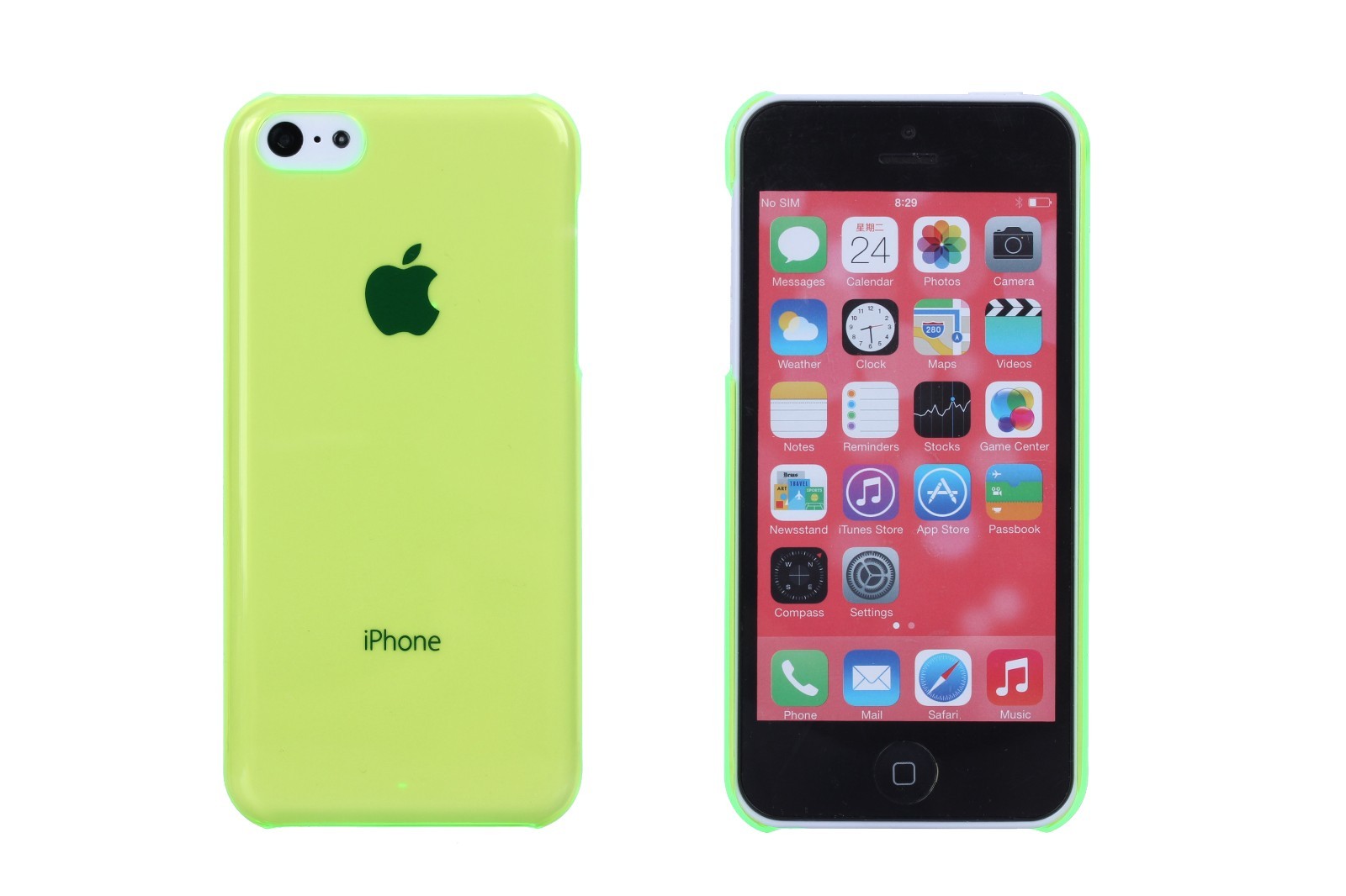 IPhone 5C Thin Transparent Plain Crystal Clear Hard Plastic TPU Case Cover