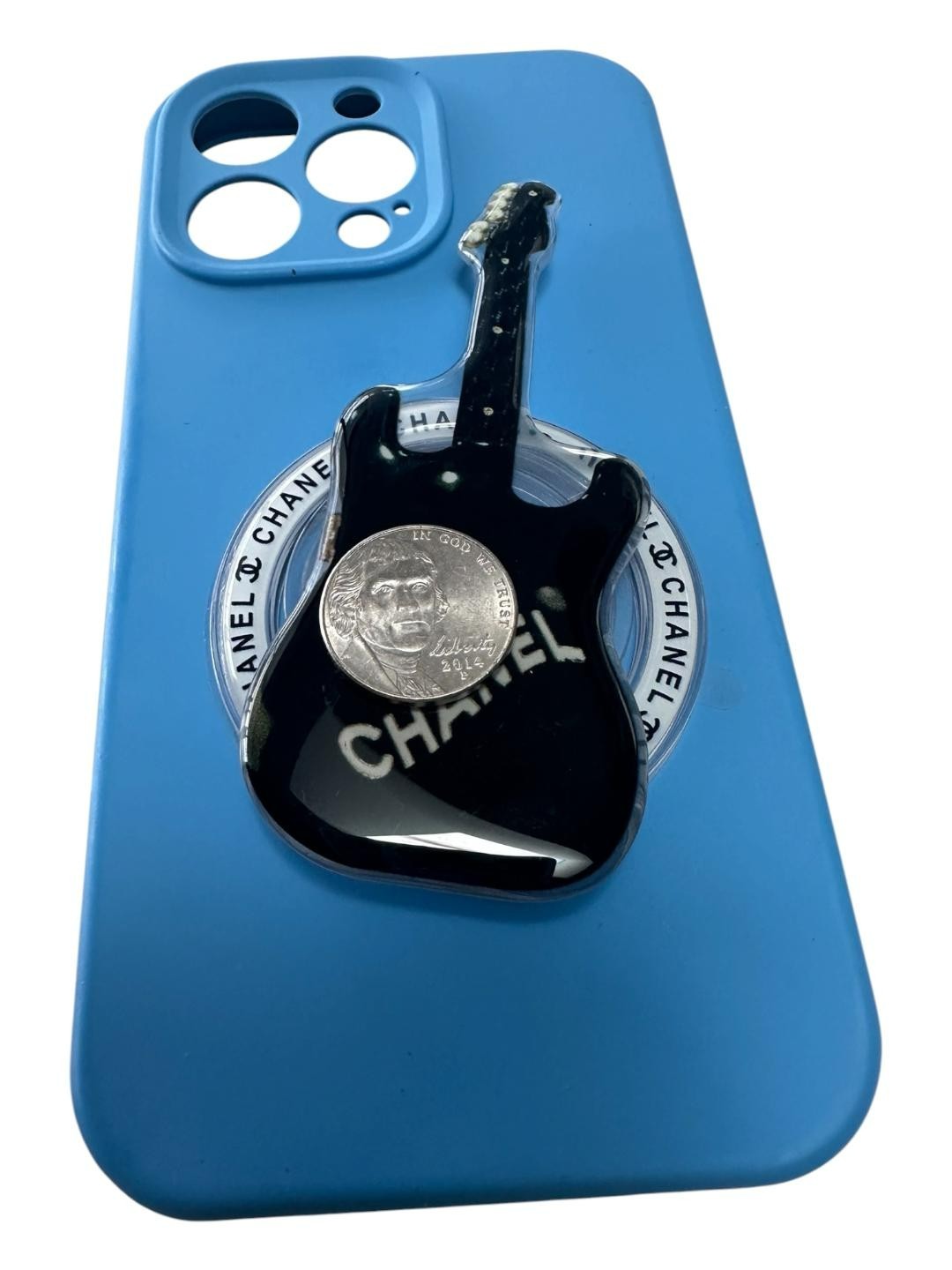 Fashion Luxury Inspired Phone Stand and Hand Grip Style #6, Magnetic or Stick On