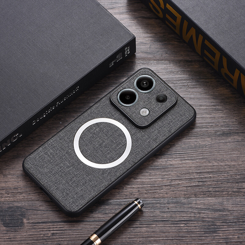 For Xiaomi Redmi Note 13 Pro 13 Pro 5G Magnetic Cloth Pattern TPU Case Cover