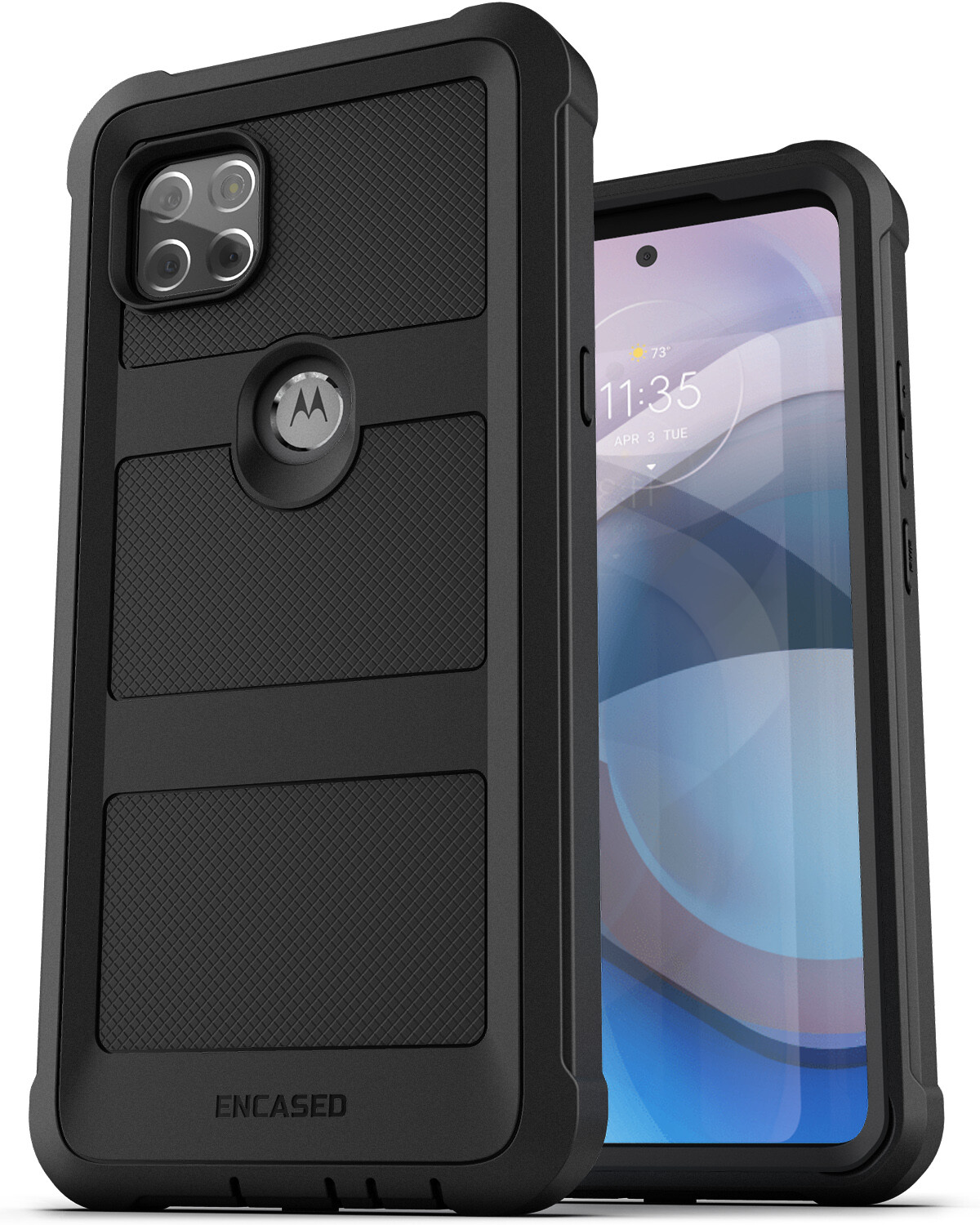 Motorola One 5G Ace Case with Screen Protector Protective Full Screen Phone Case