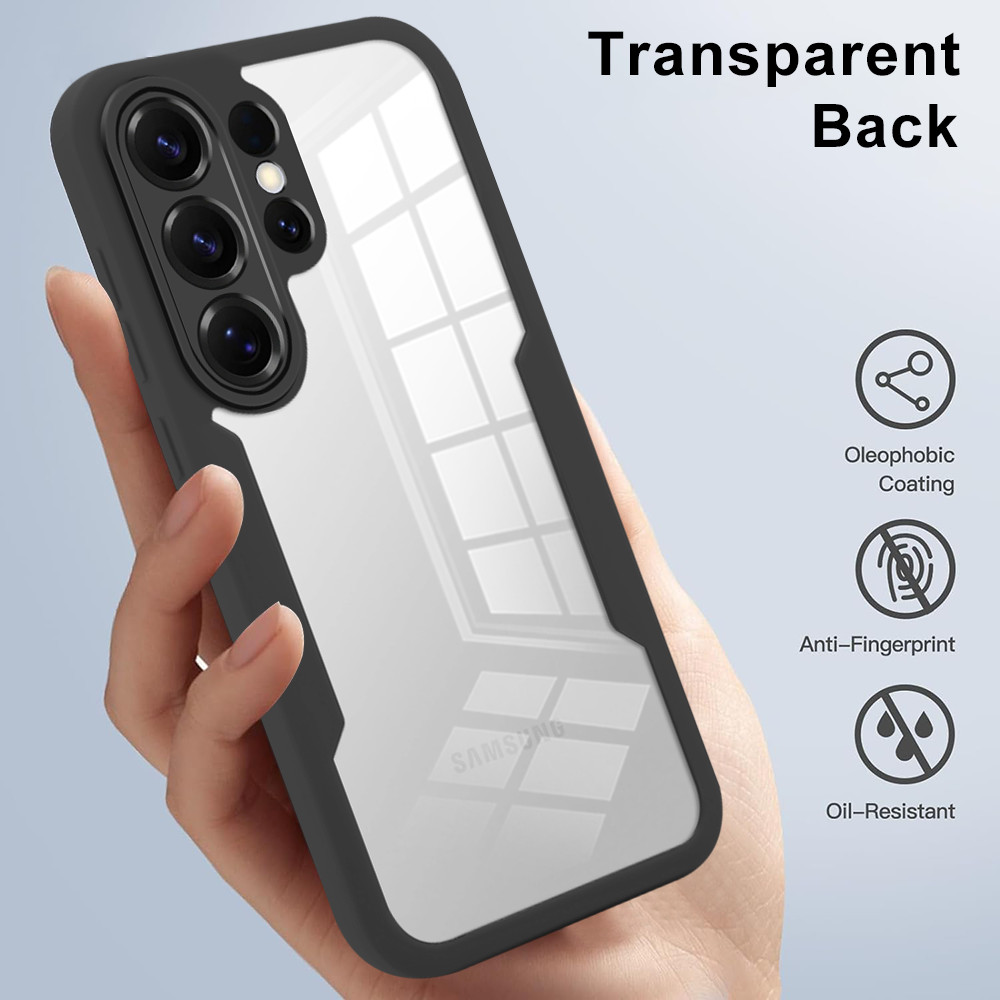 For Various Phone Hybrid Armor Acrylic Case 360° Protetor Full Cover ShockProof