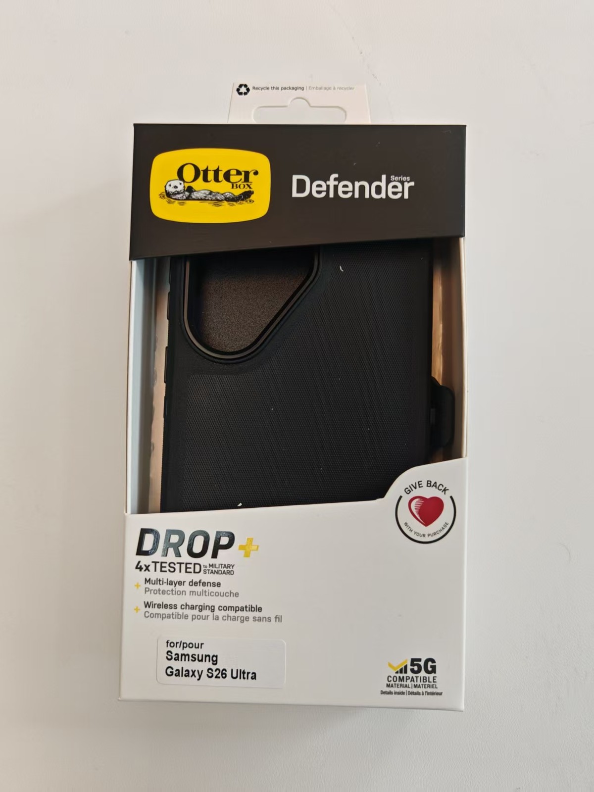 Defender Series Case With Belt Clip For Samsung Galaxy S26 Ultra-Black