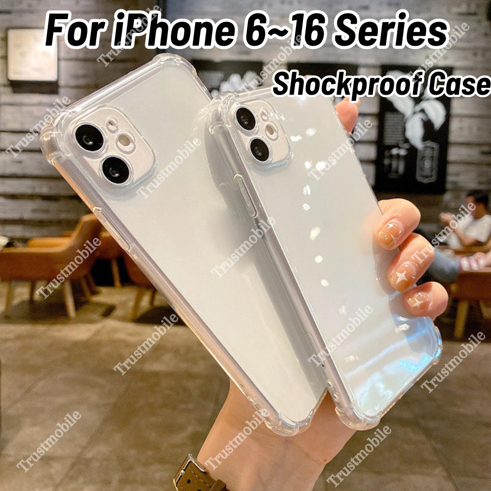 Clear Shockproof Bumper Case Cover For iPhone 16 15 14 13 12 11 Pro Max XR 8 Lot