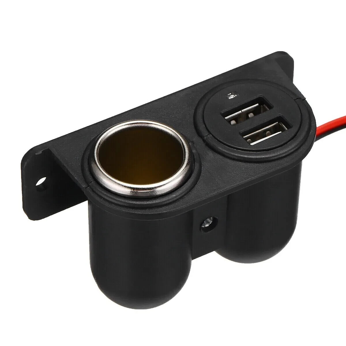 12V Car Cigarette Lighter Socket Splitter Dual USB Charger Power Adapter Outlet