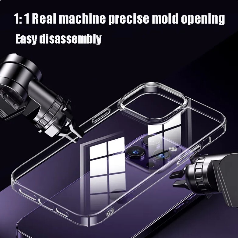 For iPhone 14 13 12 11 Pro Max Mini Soft Silicone Clear Cover Shockproof Case