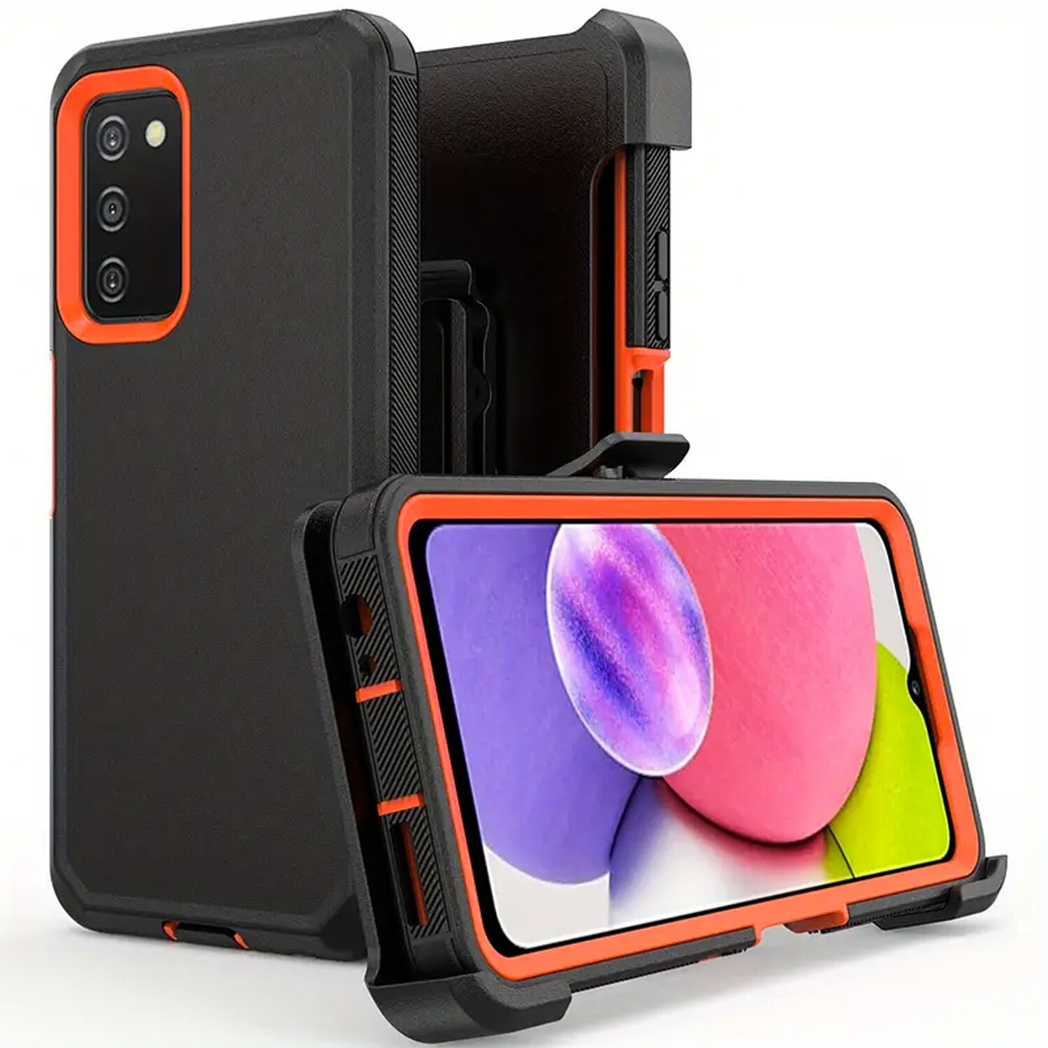 For Samsung Galaxy A15 5G Case Heavy Duty Shockproof Cover +Tempered Glass
