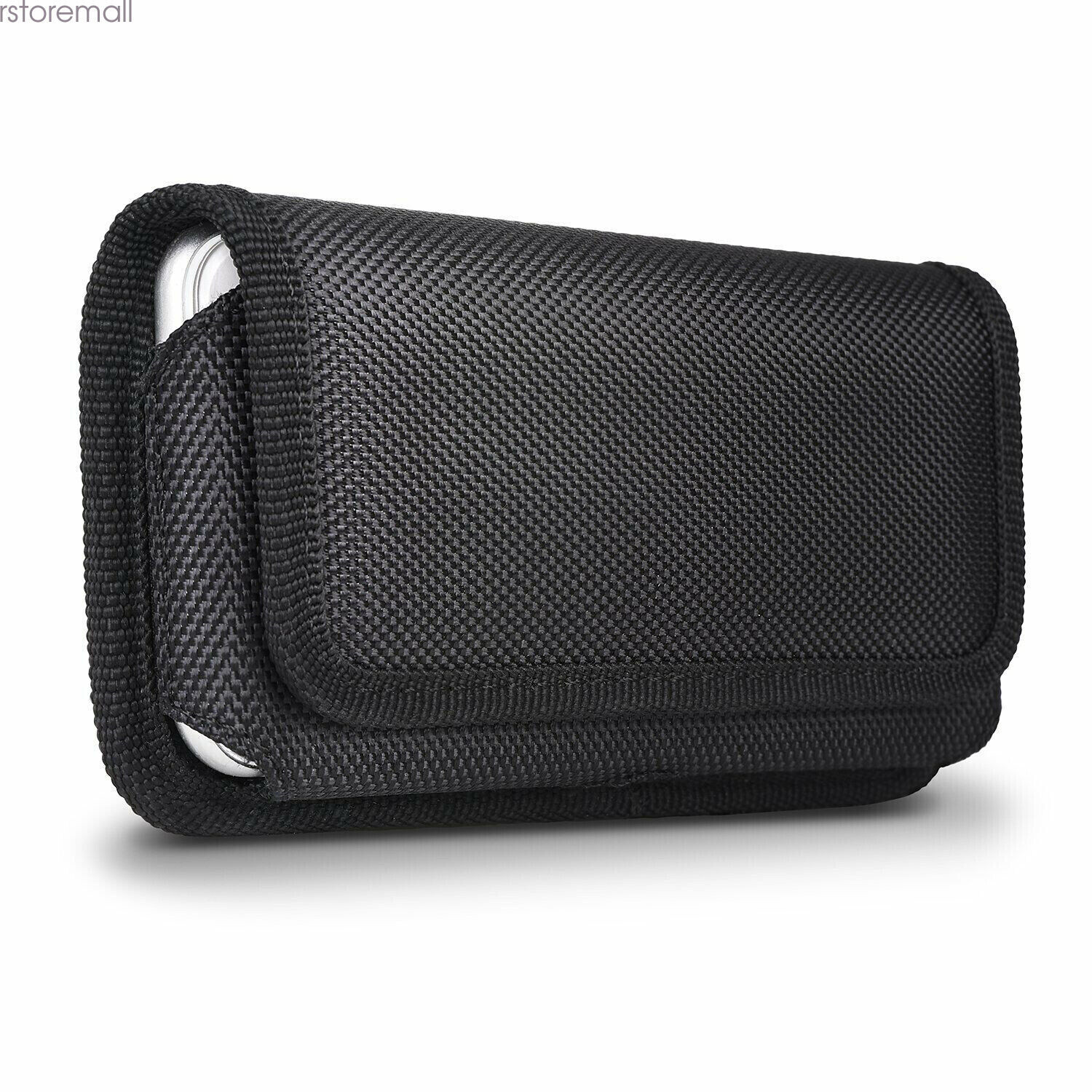 Brown Canvas Case Pouch Holster /w Belt Clip/Loop For iPhone Samsung Uiniversal