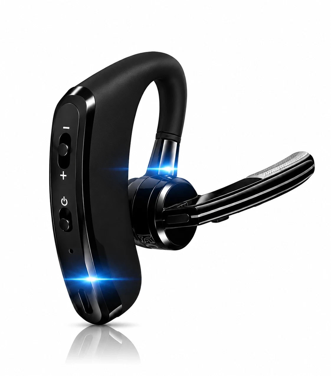 Trucker Wireless Headset Bluetooth 5.0 Earpiece Dual Mic Earbud Noise Cancelling