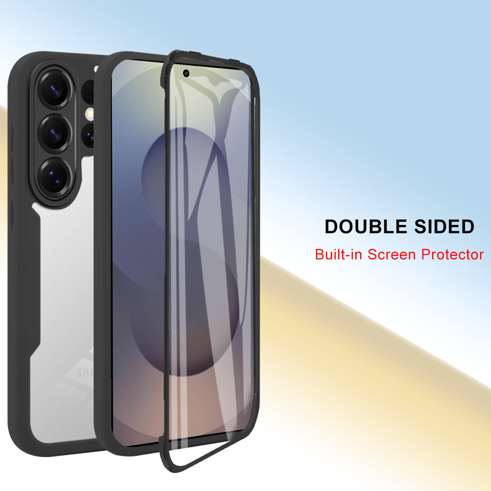 For Various Phone Hybrid Armor Acrylic Case 360° Protetor Full Cover ShockProof