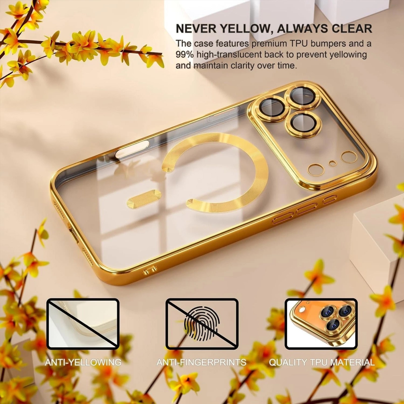 For iPhone 17 Air 16 15 14 13 12 11 Pro Max Case Magnetic Camera Lens Protector