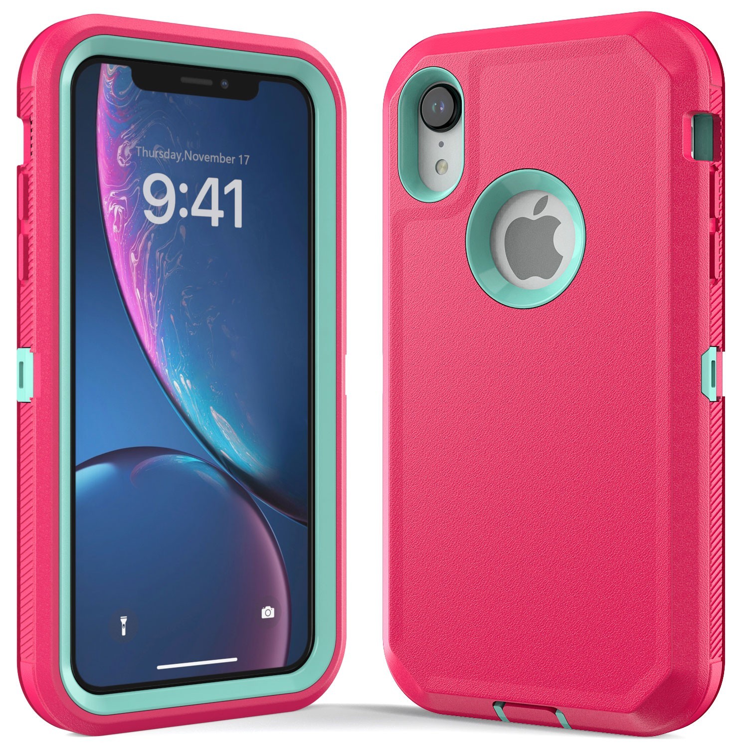 Case For iPhone XR Heavy Duty Dual-Layer Rugged Shockproof Protective Phone Cove