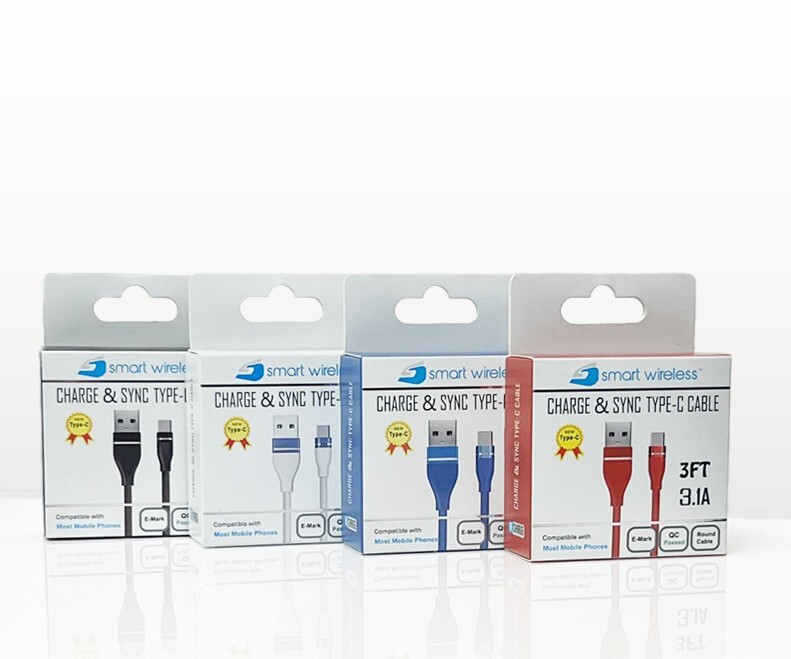 3ft Charge & Sync C to USB Cable-Use for Type C devices-28PC Display Refill Pack