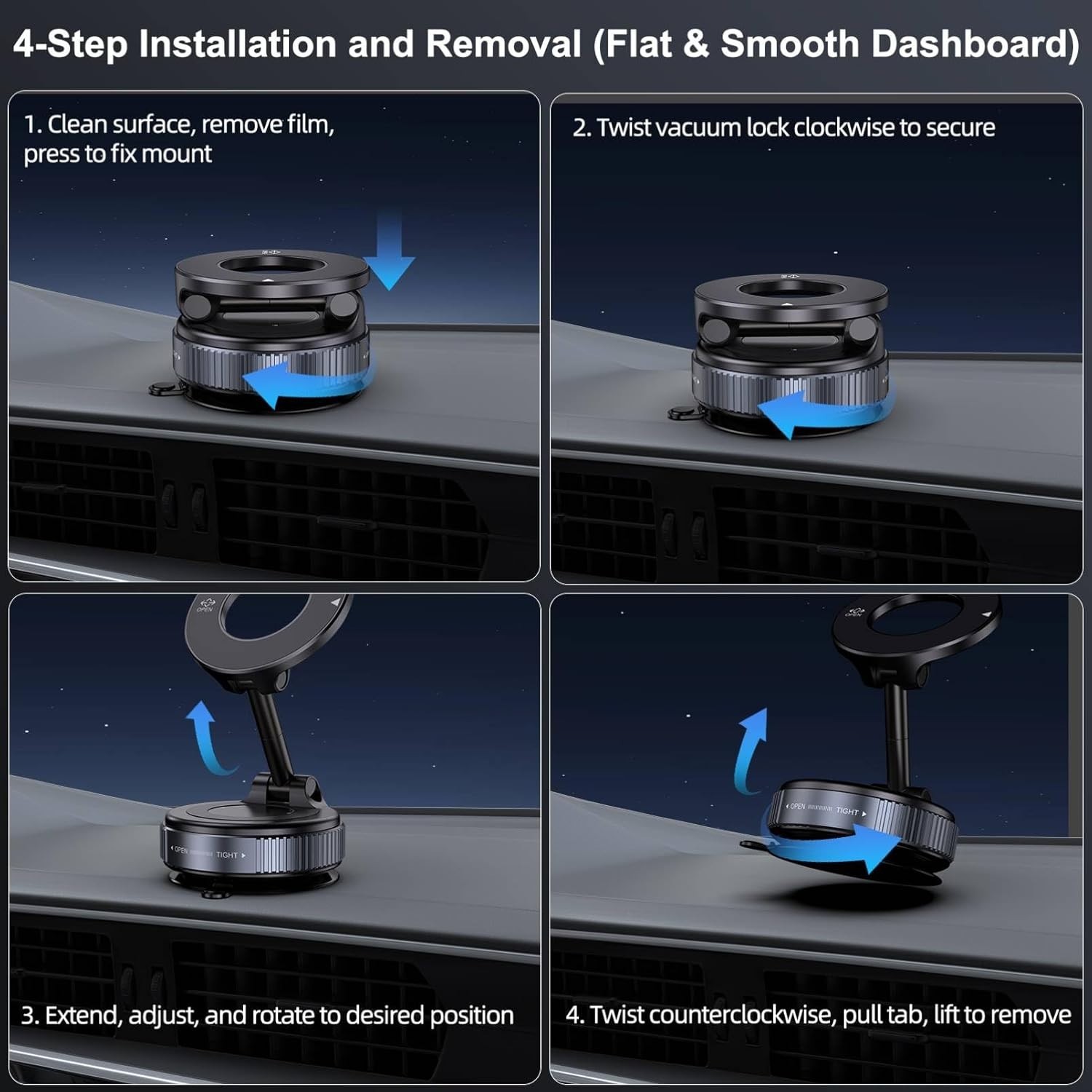 Car Mobile Phone Holder Dashboard Windshield Suction Desktop Universal Mount US