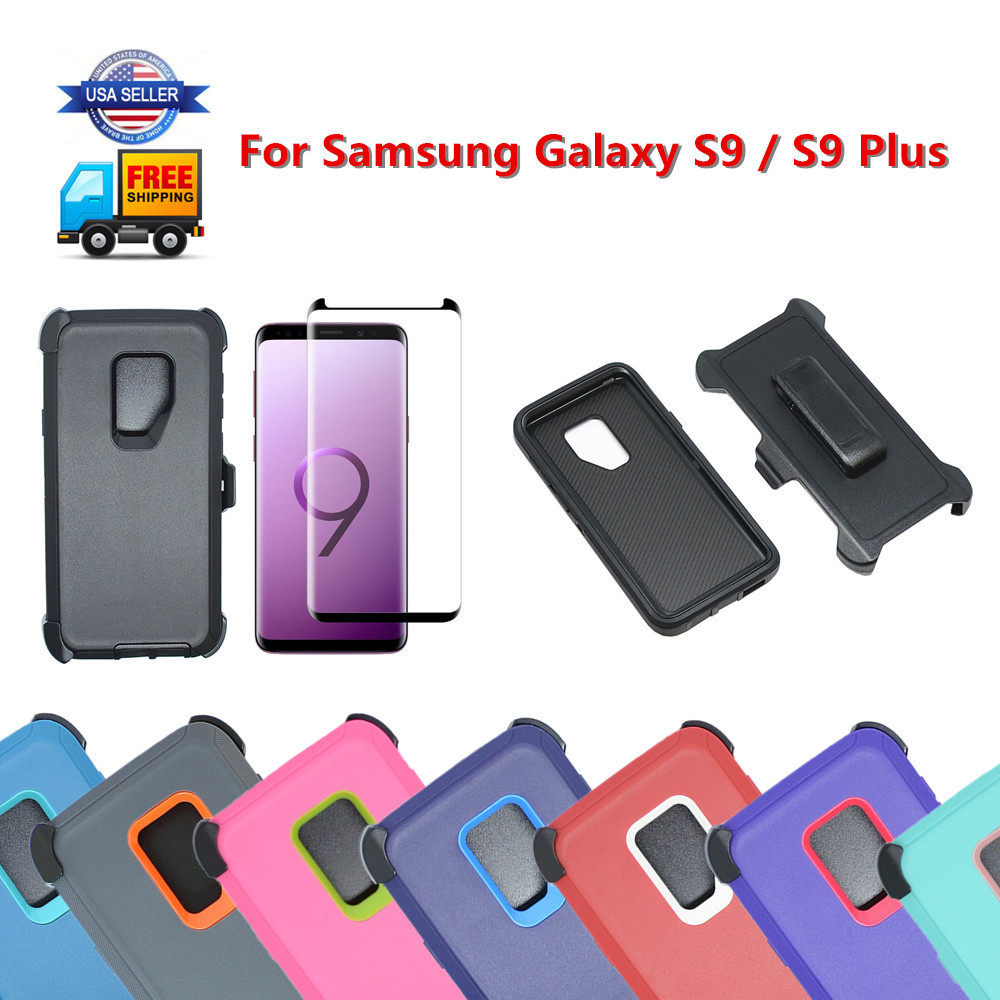 For Samsung Galaxy S9 / S9+Plus Defender Case Cover w/Screen &Clip fits Otterbox