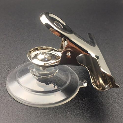 Suction Holder Clamps 8 Pcs Clear Plastic Hooks Bathroom Kitchen Display Stands