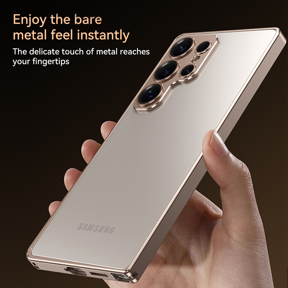 Aluminum Frame Shockproof Bumper Case For Samsung Galaxy S25 S24 S23 Ultra Plus