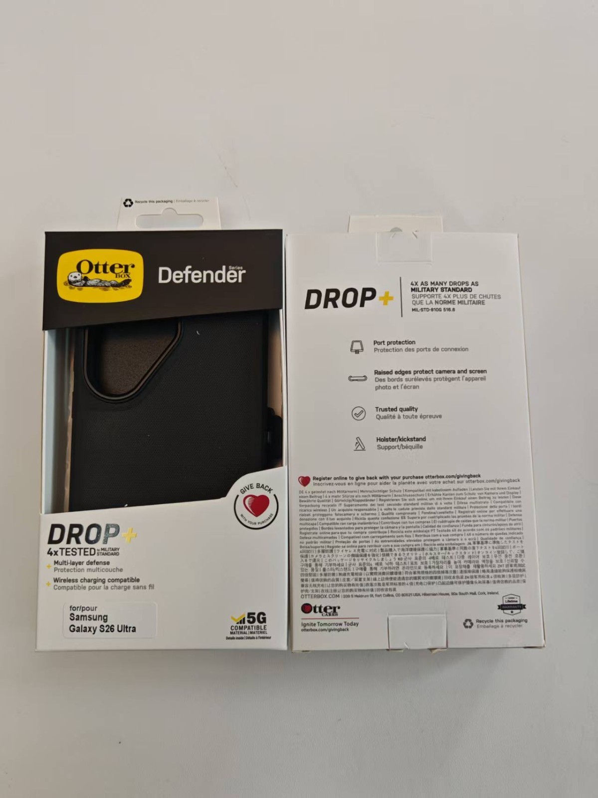 Defender Series Case With Belt Clip For Samsung Galaxy S26 Ultra Black