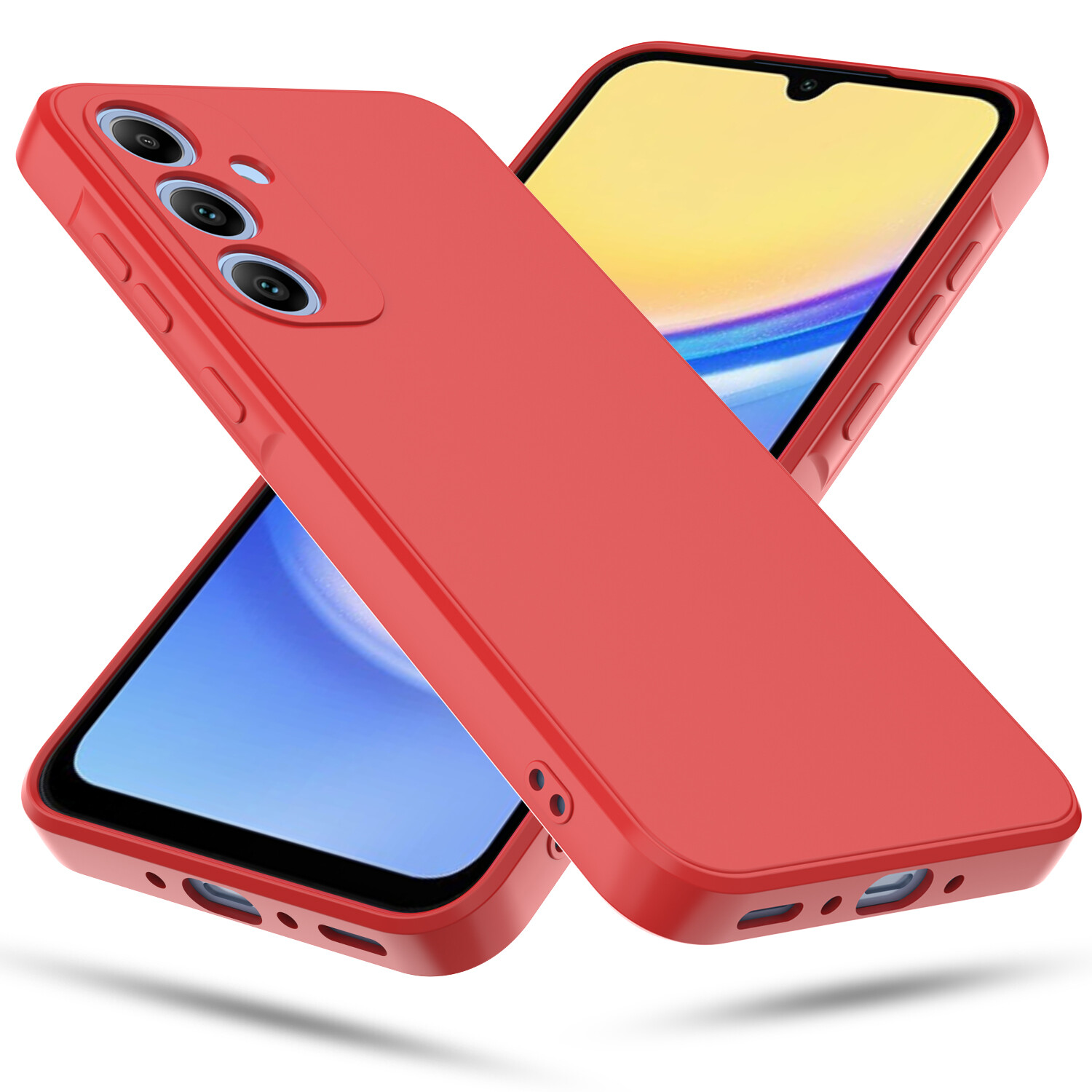 For Samsung Galaxy A57 A16 A17 A56 Liquid Silicone TPU Soft Phone Case