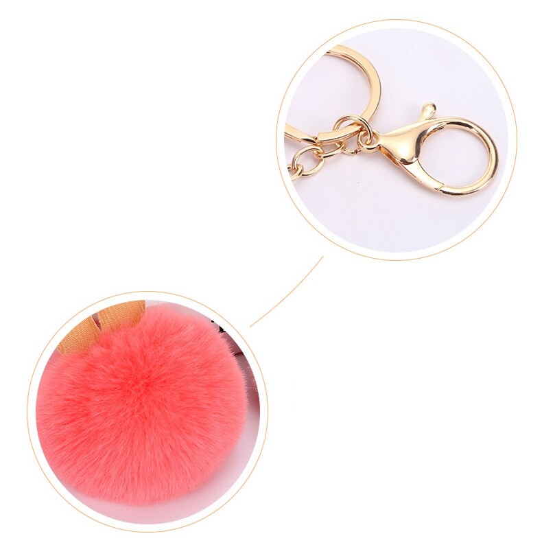 For Apple AirPods 2 & 1 Silicone Protective Case Full Cover + Fur Ball Keychain