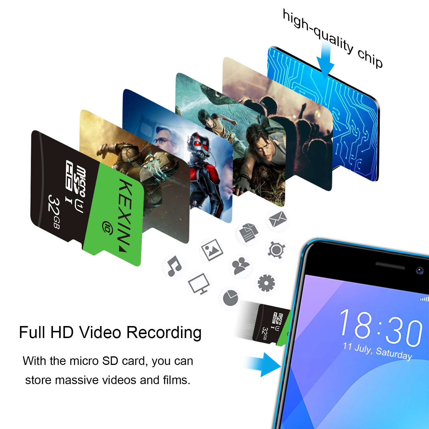 LOT 8GB 16GB 32GB Memory Card TF Micro SD Card Class 10 Fast Flash Camera Cards