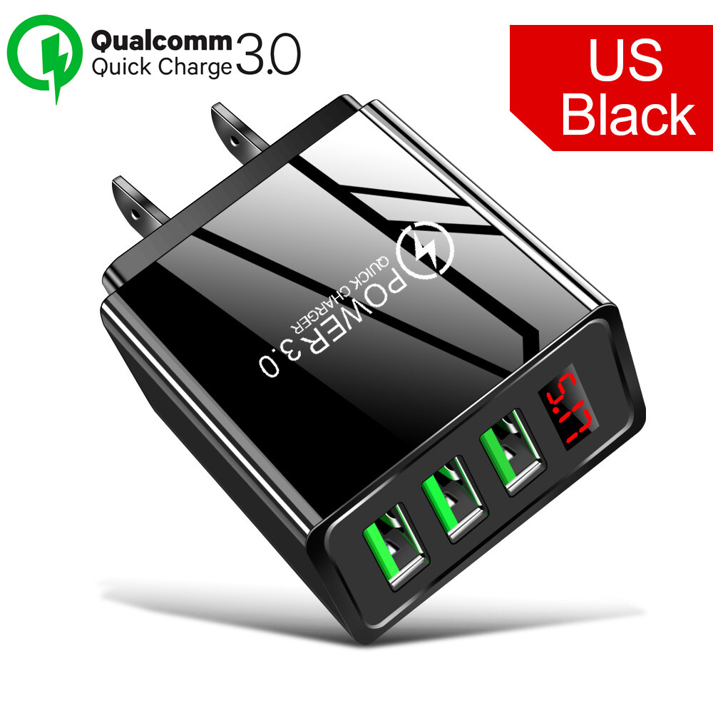 3PACK 3 Port Fast Quick QC 3.0 USB Hub Wall Charger Power Charge Adapter US Plug