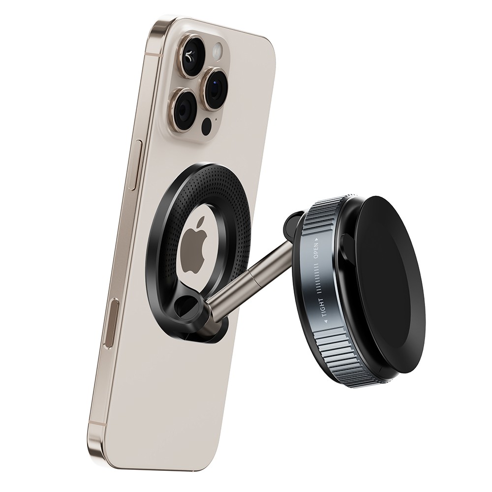 360° Adjustable Magnetic Vacuum Suction Cup Car Phone Holder Mount for MagSafe