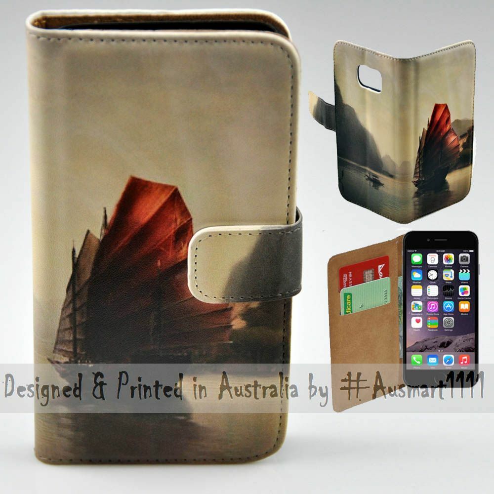 For Apple iPhone Series – Traditional Boat Theme Print Mobile Phone Case Cover