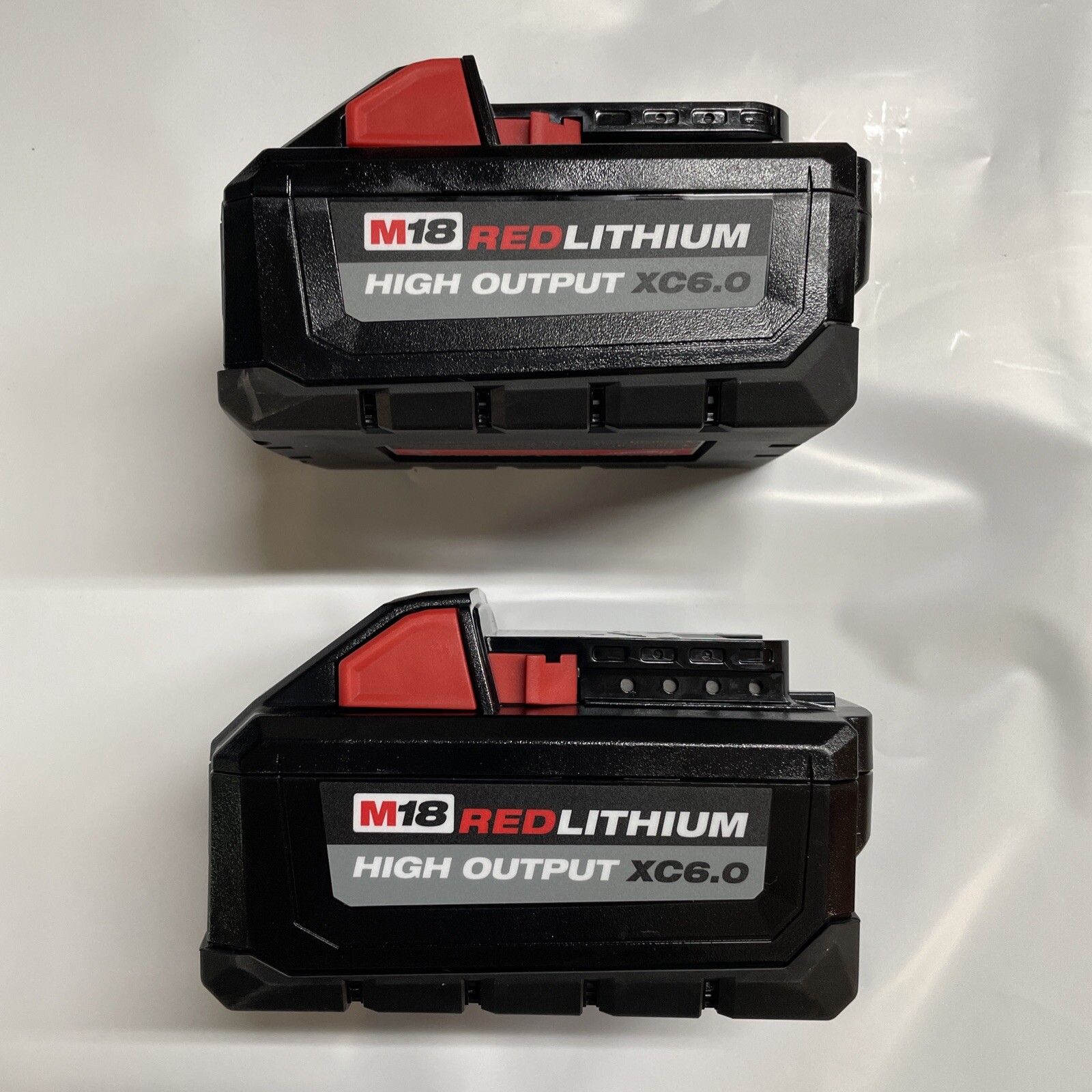 2 Pack Genuine Milwaukee M18 XC 6 amp 18V Lithium Battery 48-11-1865 48-11-1862