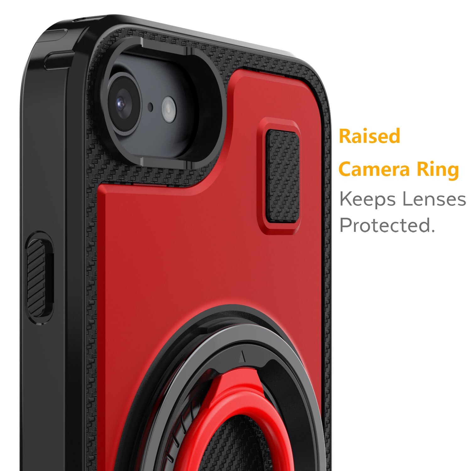 For Apple iPhone 6/6s Case Protective Rugged Ring Stand Cover / Screen Protector