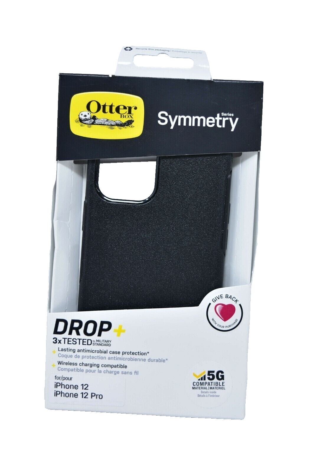Otterbox Symmetry Case for Apple iPhone 12/12 Pro – Black
