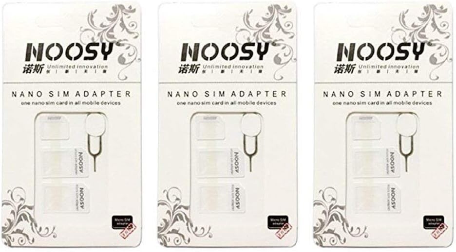SIM Card Adapter Converter Set for Mobile Devices & Phones (Nano & Micro)