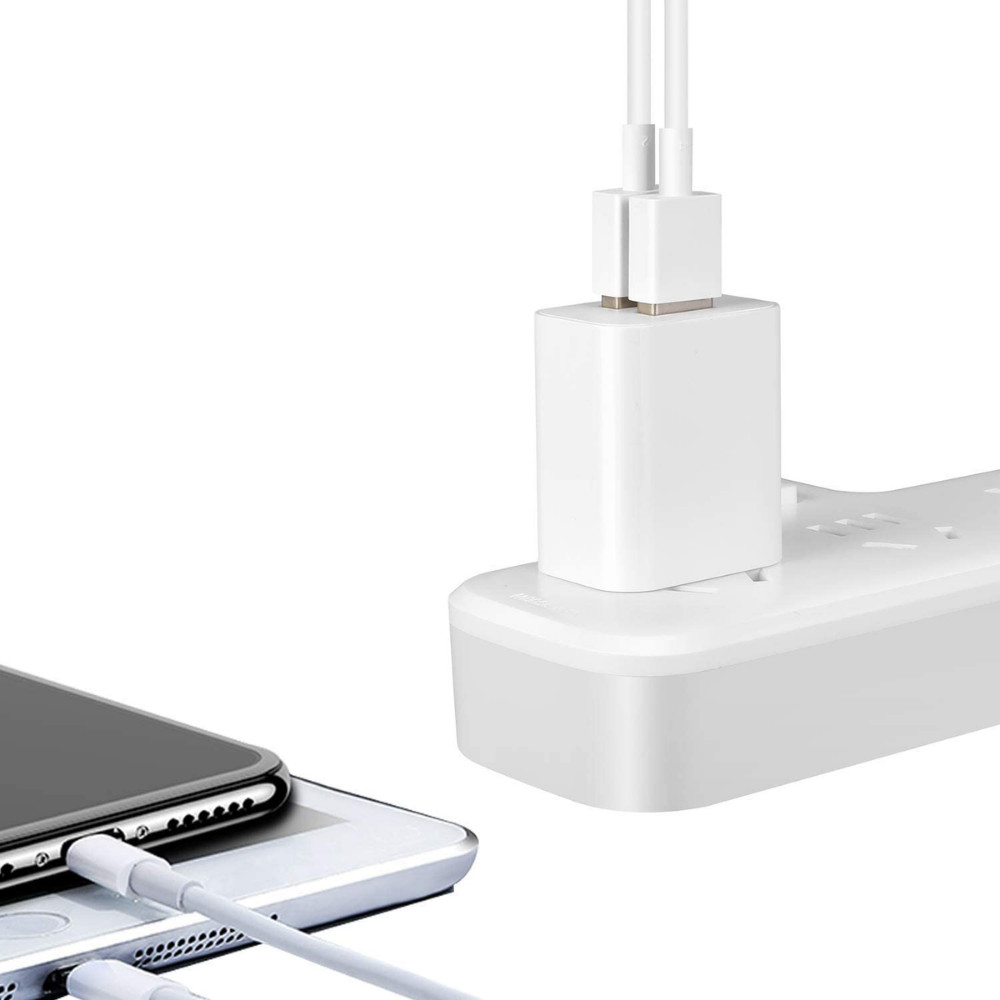 5V 2A Double USB A Wall Adapter AC to DC 10W Charger Cube For iPhone Samsung Lot